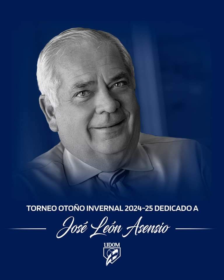 Lidom Dedica su Próximo Torneo a la Memoria de Don José León Asensio