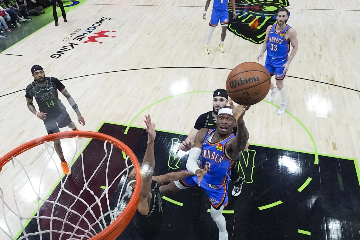 Thunder barren a los Pelicans. Williams , Gilgeous-Alexander, los héroes