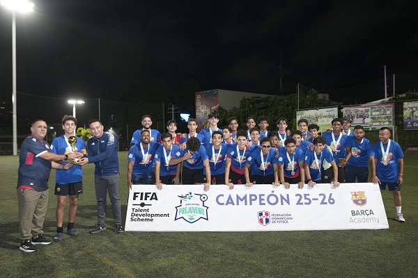 Barca Academy RD se coronó campeón del TNAC Prejuvenil 2025-2026 de la FDF