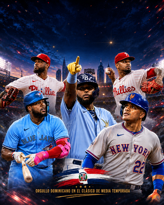 Cinco dominicanos entre titulares y lanzadores dan brillo criollo al Juego de Estrellas 2026 de MLB