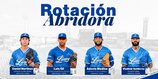 Licey define su rotación con Luis Gil y cuatro abridores para esta semana